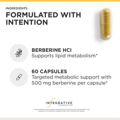 Frasco de Integrative Therapeutics sostenido en mano para comparar escala y cantidad de cápsulas