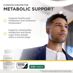 Integrative Therapeutics etiqueta lateral con información de dosis y composición, facilita elección informada