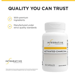 Integrative Therapeutics cápsulas dispuestas en bandeja, ventaja de dosis y almacenamiento