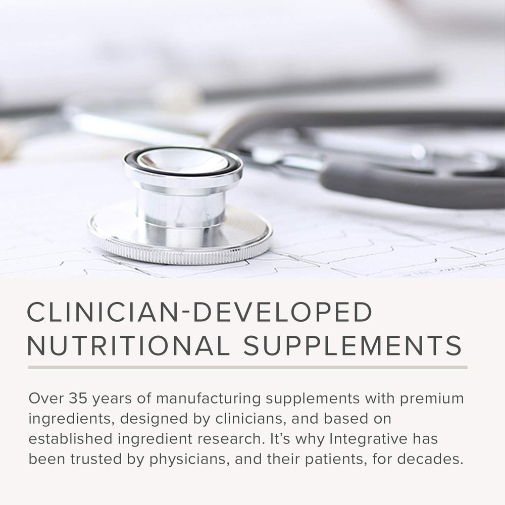 Integrative Therapeutics varias cápsulas sobre fondo blanco aplicables diario