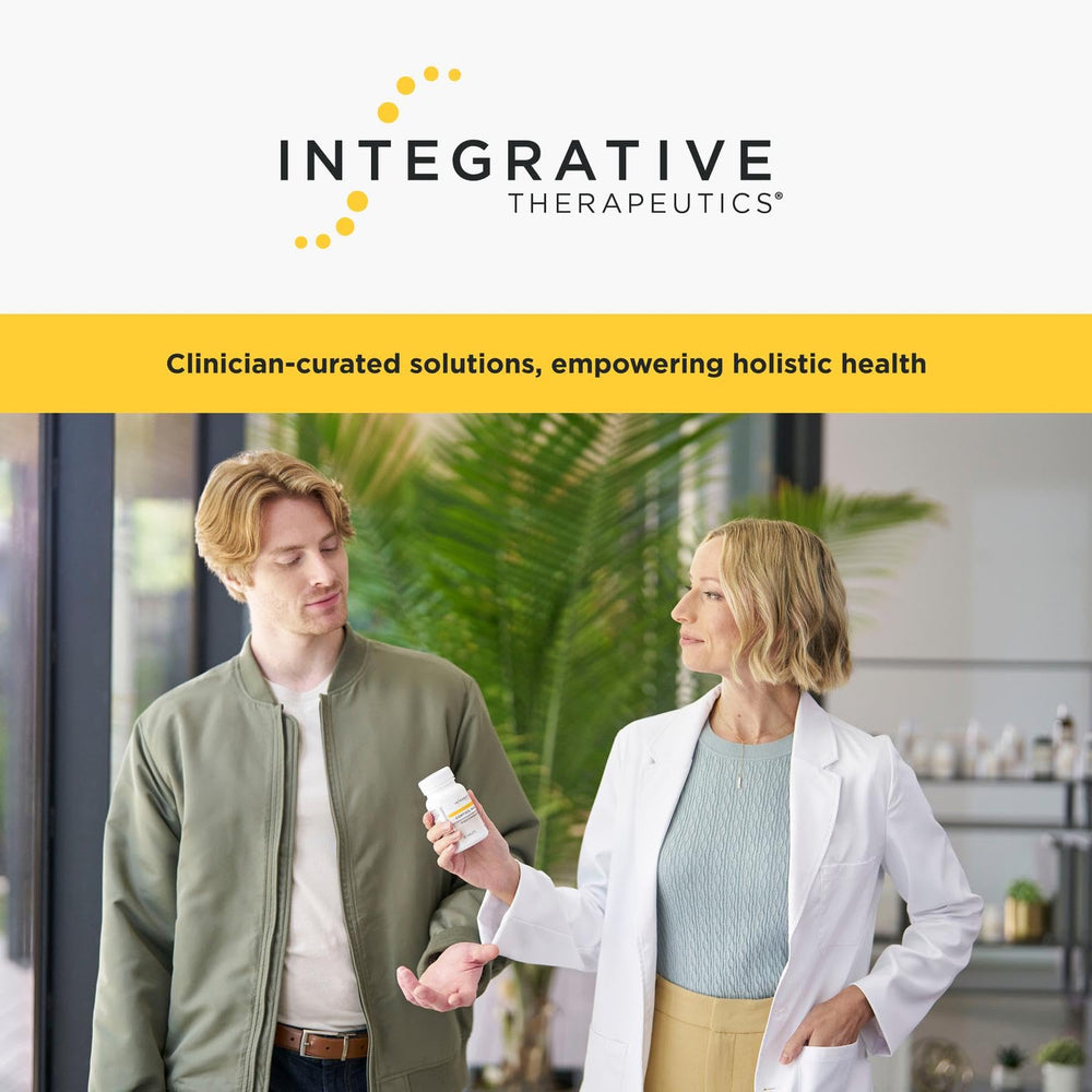 Integrative Therapeutics producto en cocina junto a desayuno para uso diario
