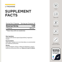 Integrative Therapeutics etiqueta con información nutricional clara y ventajas