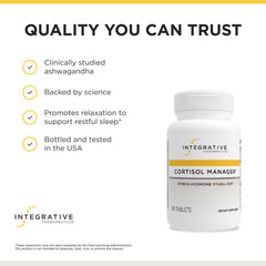 Integrative Therapeutics producto en mesa junto a ritual nocturno calmante