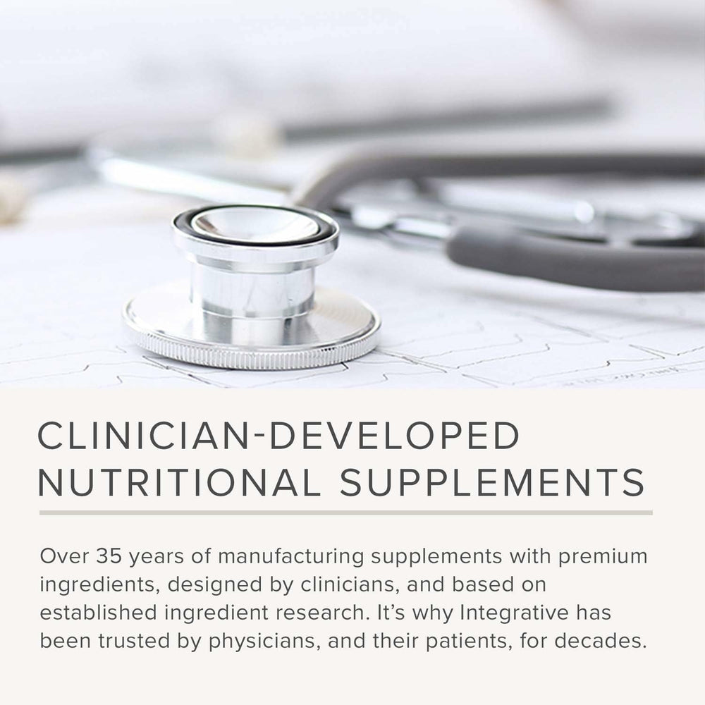 Integrative Therapeutics etiqueta nutricional de UBQH destacando 100 mg de ubiquinol por porción