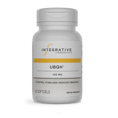 Integrative Therapeutics frasco UBQH frontal mostrando envase y beneficio de apoyo energético