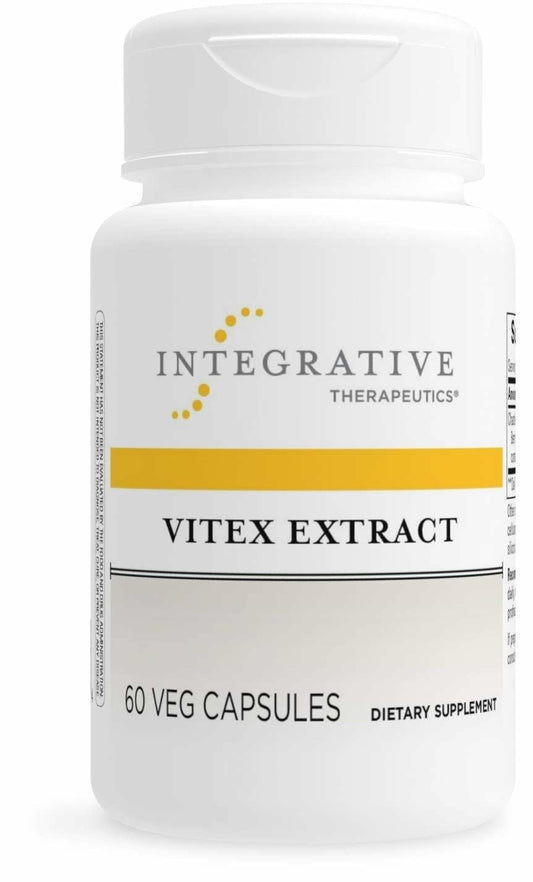Integrative Therapeutics frasco frontal mostrando la etiqueta y beneficio de apoyo menstrual