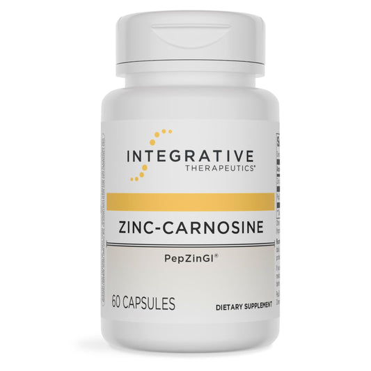 Integrative Therapeutics frasco frontal mostrando producto y beneficio digestivo
