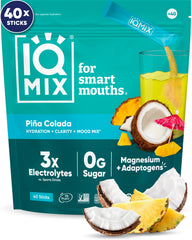 IQBAR IQMIX frente del empaque con 40 sobres para hidratación rápida