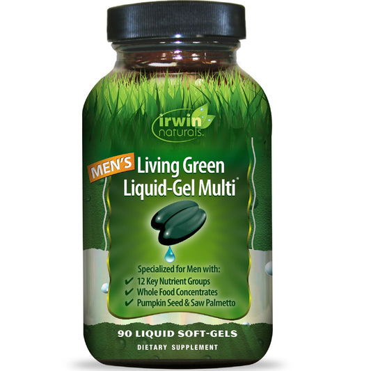 Irwin Naturals frente del empaque, presenta suplemento completo