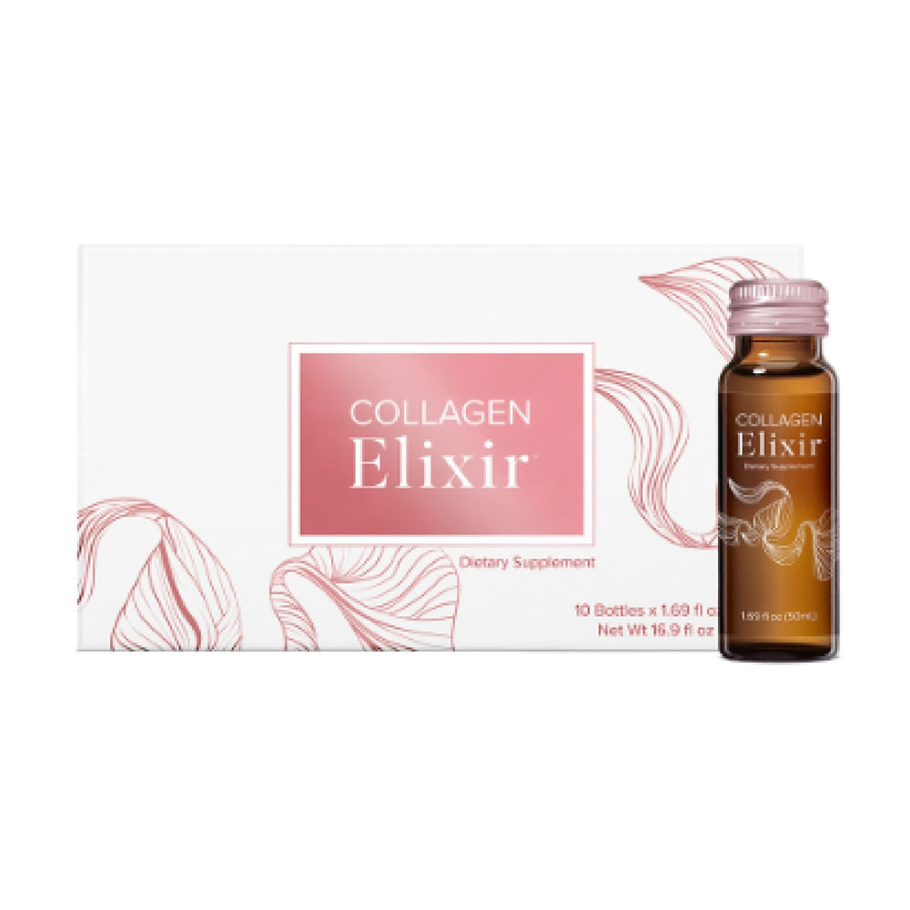 Isagenix Collagen Elixir frontal mostrando etiqueta y beneficios visibles
