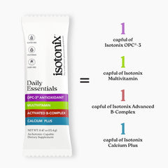 Isotonix etiqueta con información de nutrientes clave y claridad
