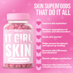 It Girl Vitamins gomitas con CoQ10 y Retinol para brillo y renovación.