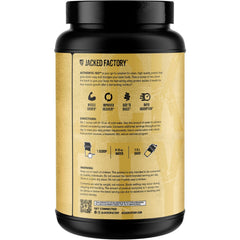 Jacked Factory batido en gimnasio ilustrando recuperación rápida tras ejercicio