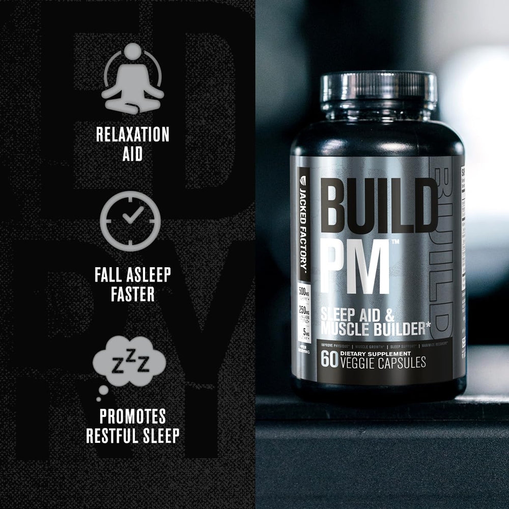 Jacked Factory primer plano de ingredientes secos y textura para pureza