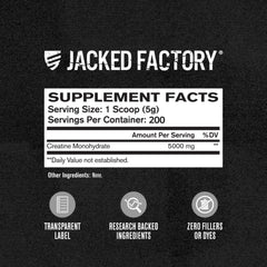 Sello de certificación Informed Choice en Jacked Factory creatina para mayor confianza
