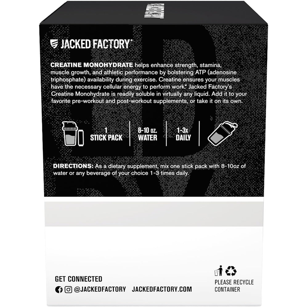 Jacked Factory uso en gimnasio mezclando creatina postentreno