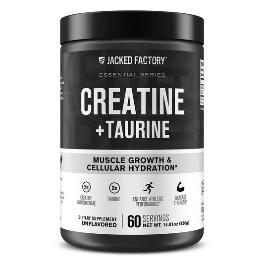 Jacked Factory envase frontal mostrando fuerza y claridad de ingredientes