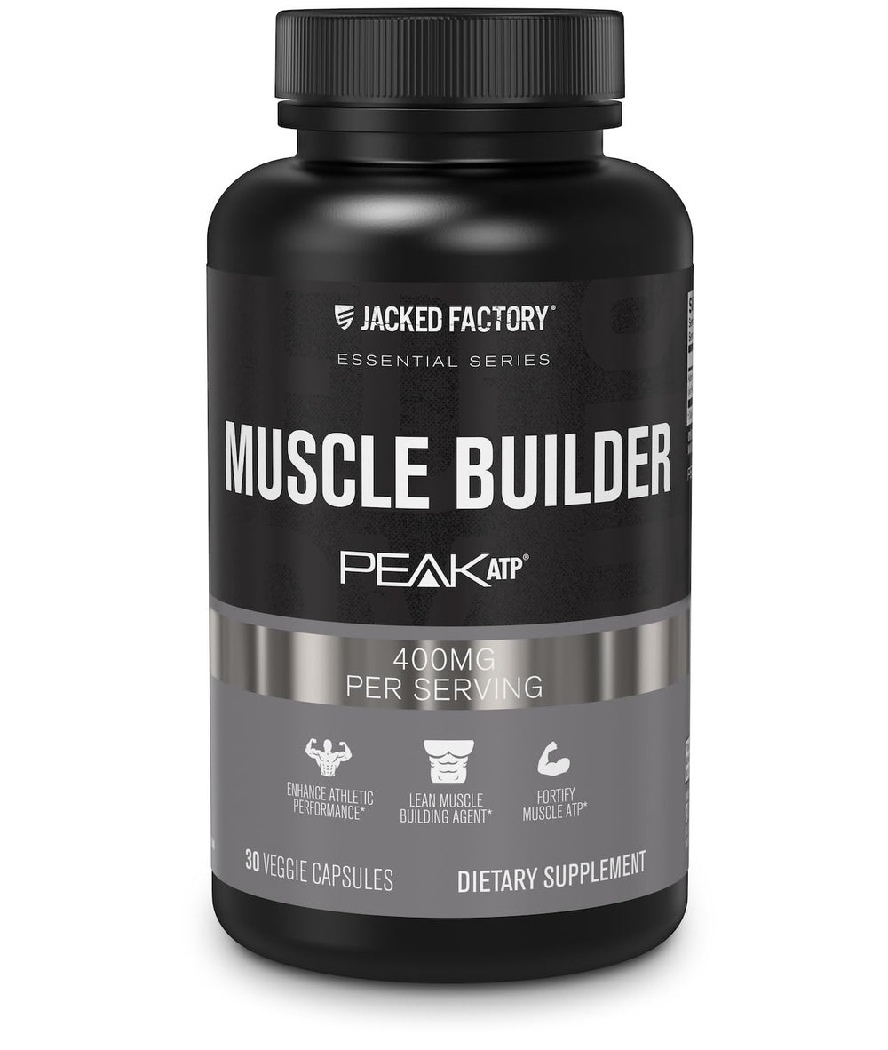 Jacked Factory frontal del envase mostrando diseño y beneficios visibles
