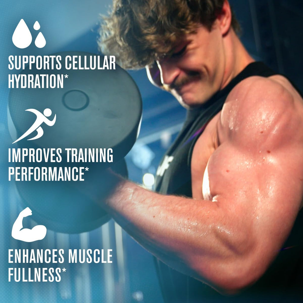 Atleta usando Jacked Factory antes de entrenar, mayor bombeo