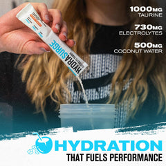 Jacked Factory mezcla en vaso mostrando disolución rápida y sabor refrescante