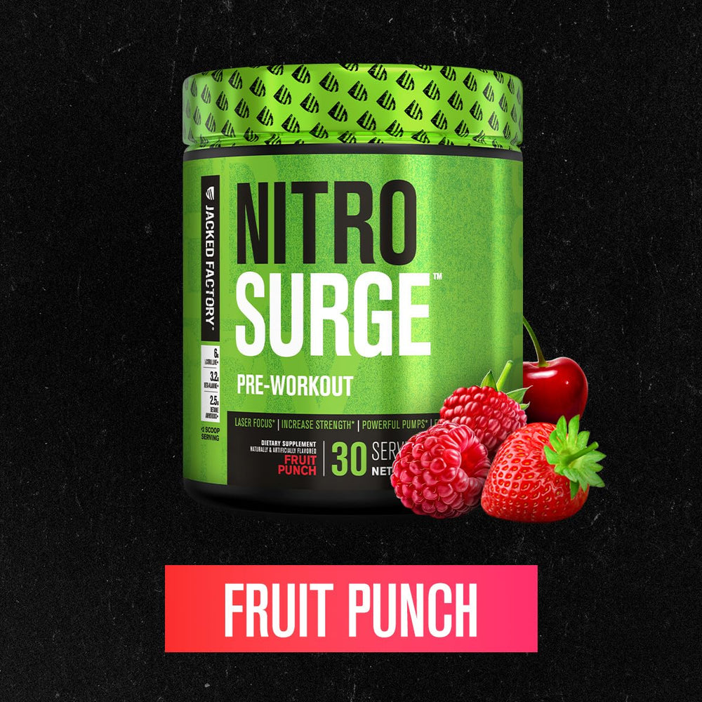 Polvo Nitrosurge textura fina Jacked Factory para mezcla rápida