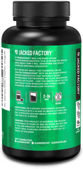 Jacked Factory PRIMASURGE extractos activos en primer plano (Tongkat Ali, PrimaVie), destaca ingredientes clave