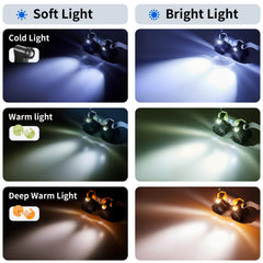 JARLINK luz LED encendida sobre objeto mejora visibilidad y reduce sombras