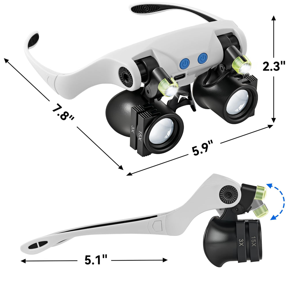 JARLINK uso en manualidades y joyería para ver pequeños detalles con claridad