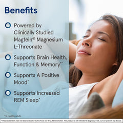Jarrow Formulas MagMind etiqueta con ingredientes y pureza del producto