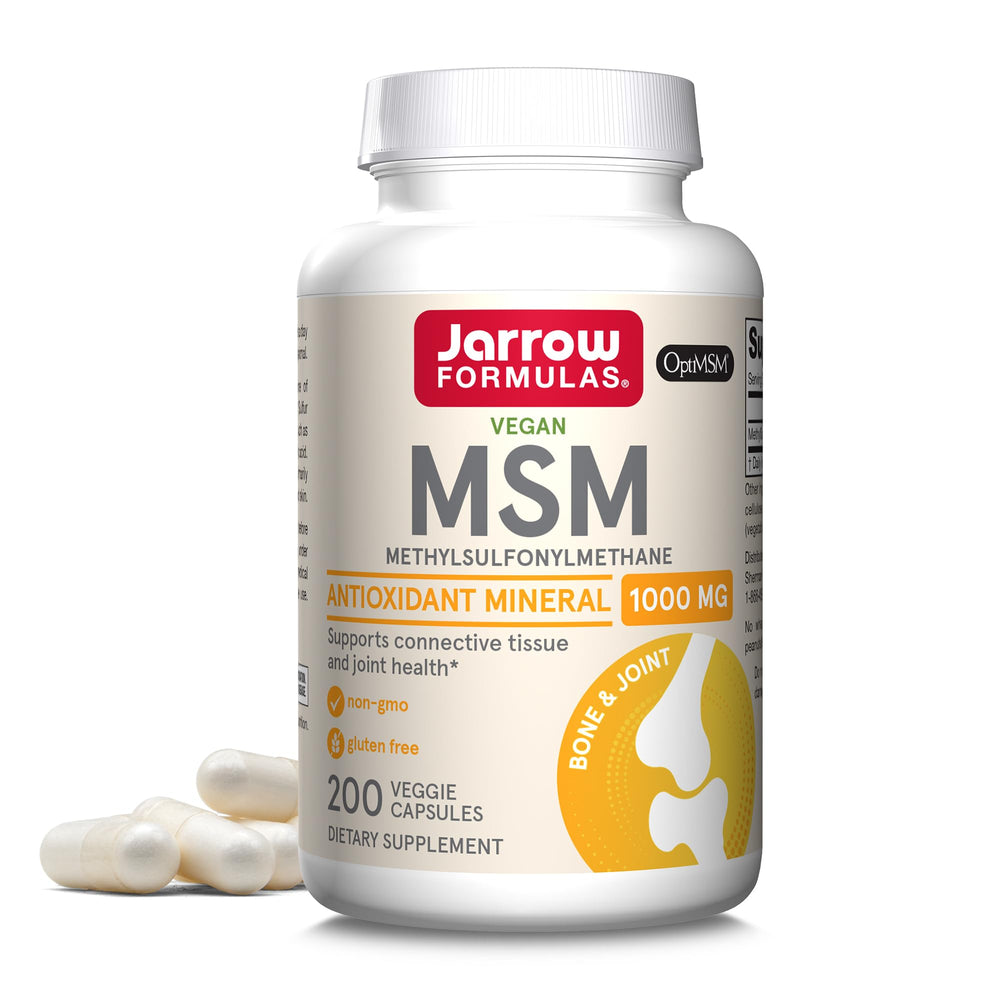 Jarrow Formulas bote frontal que muestra etiqueta clara y beneficios