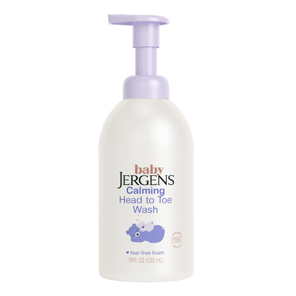Jergens envase frontal mostrando diseño y beneficios para baño seguro