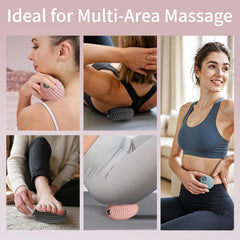 JIEJUNJIE aplicando vibración en espalda y hombros para liberación muscular focal