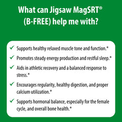 Jigsaw Health MagSRT ingredientes ácido málico y magnesio representados para contexto funcional