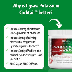 Jigsaw Health polvo en bolsa junto a raqueta de pickleball sugiriendo uso previo a la actividad