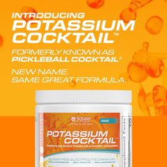 Textura del polvo Jigsaw Health Potassium Cocktail en primer plano, mezcla homogénea y disolución rápida