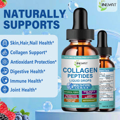 JINGYAT Colágeno líquido, lista de ingredientes con probióticos para apoyo digestivo