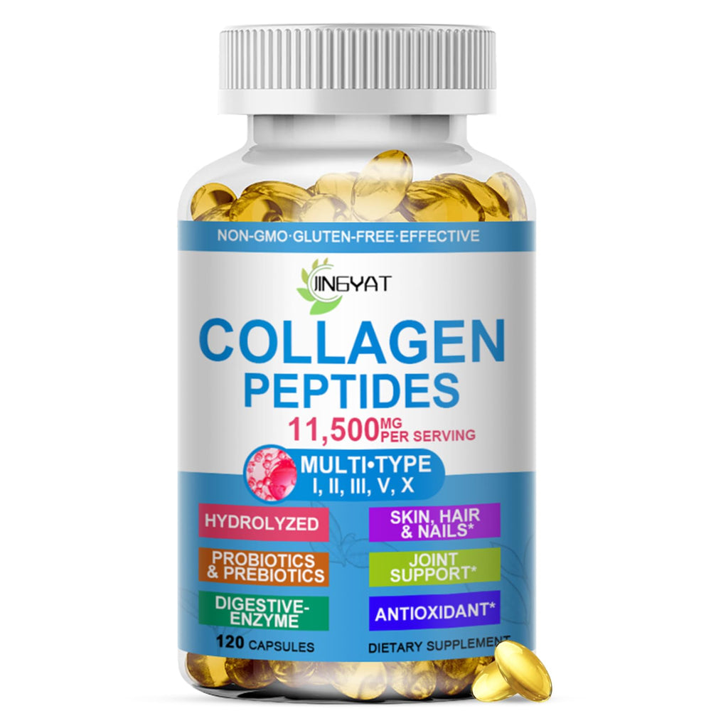 JINGYAT envase frontal de softgels mostrando presentación y beneficios visibles