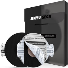 Jinyu-Sega empaque frontal mostrando 20 parches y beneficios de sujeción