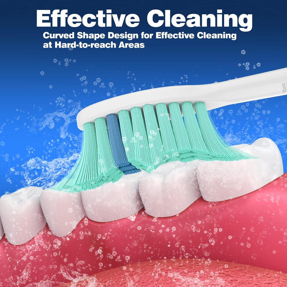 Jiuzhoudeal comparación de tamaño junto a mango Sonicare E-Series, encaje claro