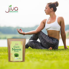 Jiva Organics etiqueta con certificados orgánicos mostrando credenciales claras