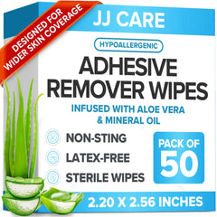 JJ CARE paquete frontal con 50 toallitas práctico y transportable