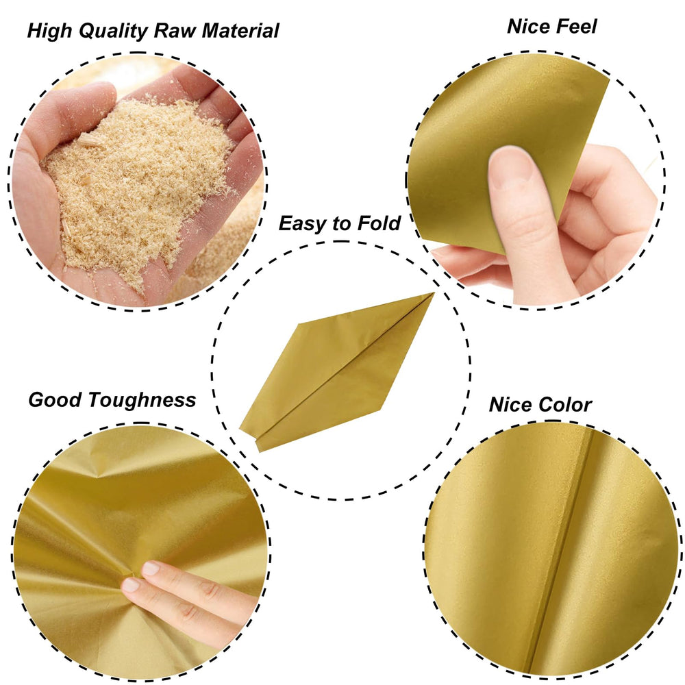 Jkopsnr creación de pompones dorados para decoración de fiesta vistosa