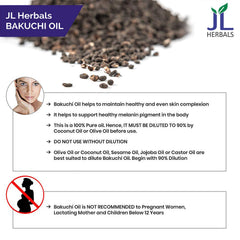 JL HERBAL aplicación de aceite Bakuchi en cabello como mascarilla nutritiva