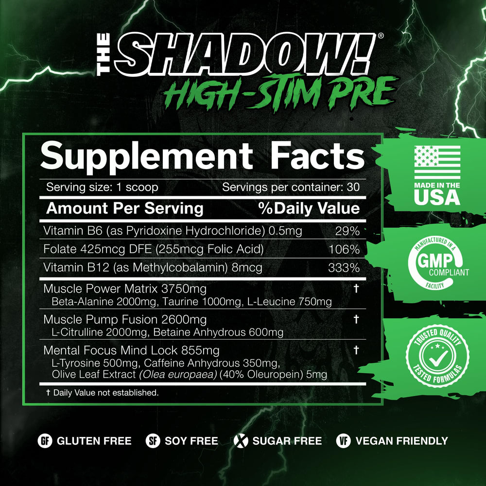 JNX SPORTS polvo The Shadow! textura fina para disolver rápido y energía inmediata