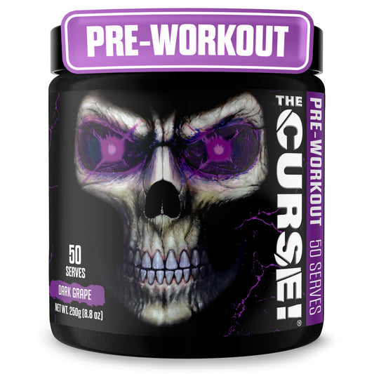 JNX SPORTS frasco frontal con diseño dark grape y claridad de producto
