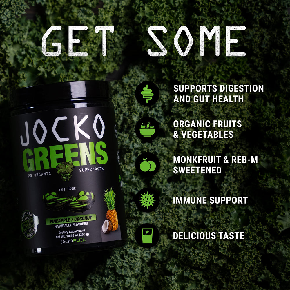 Jocko Fuel etiqueta transparente mostrando cantidades y ingredientes