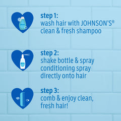 Johnson's aplicación en baño con niño disfrutando la rutina