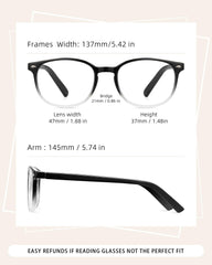 JOLISU primer plano de lente con filtro de luz azul para menos fatiga