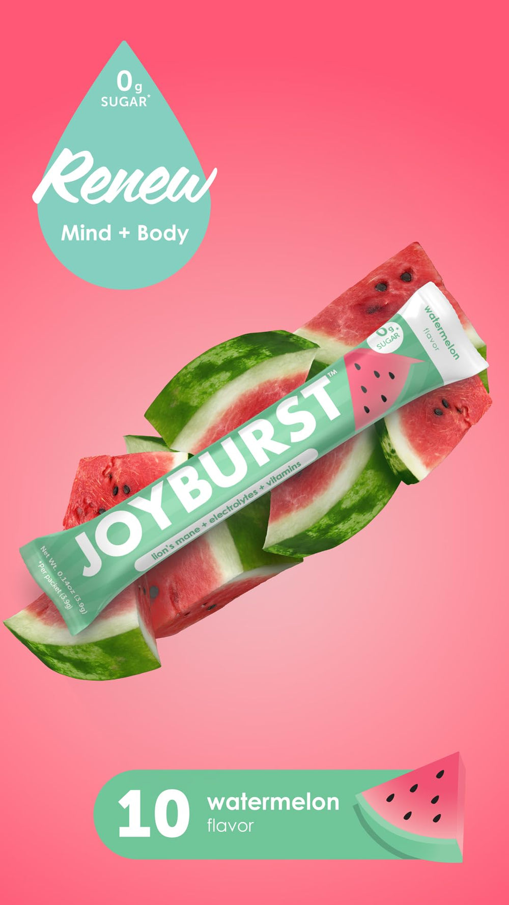 JOYBURST comparación de tamaño en mano para escala y portabilidad