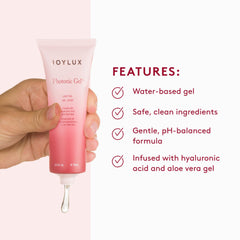 Joylux Photonic Gel aplicado en la punta del vFit para mejor confort